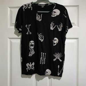 H&M Skull Skeleton Shirt